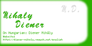 mihaly diener business card